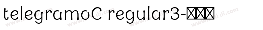 telegramoC regular3字体转换
